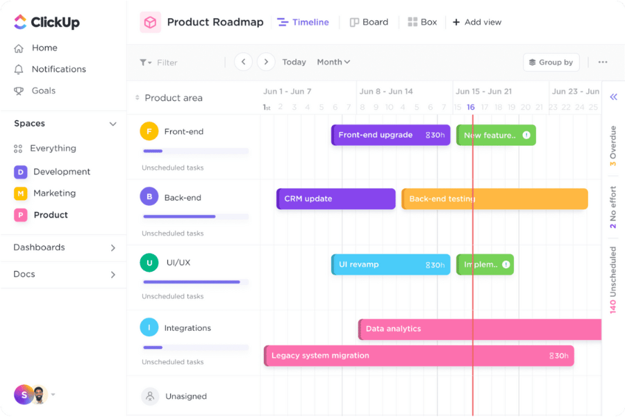 ClickUp screenshot - 10 beste Jira-alternatieven beoordeeld in 2026
