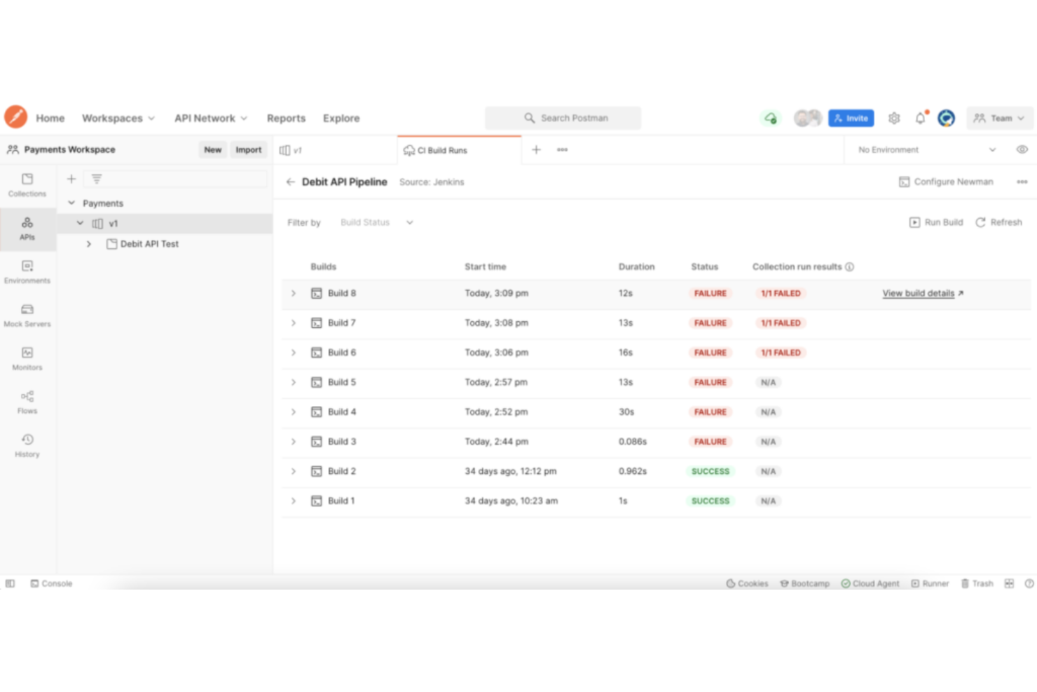 Postman screenshot - De 10 beste softwareprogramma’s voor buildautomatisering beoordeeld in 2026