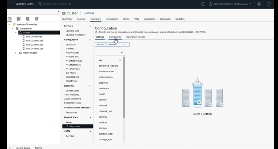 vSphere screenshot - 10 beste tools voor infrastructuurmonitoring beoordeeld in 2026