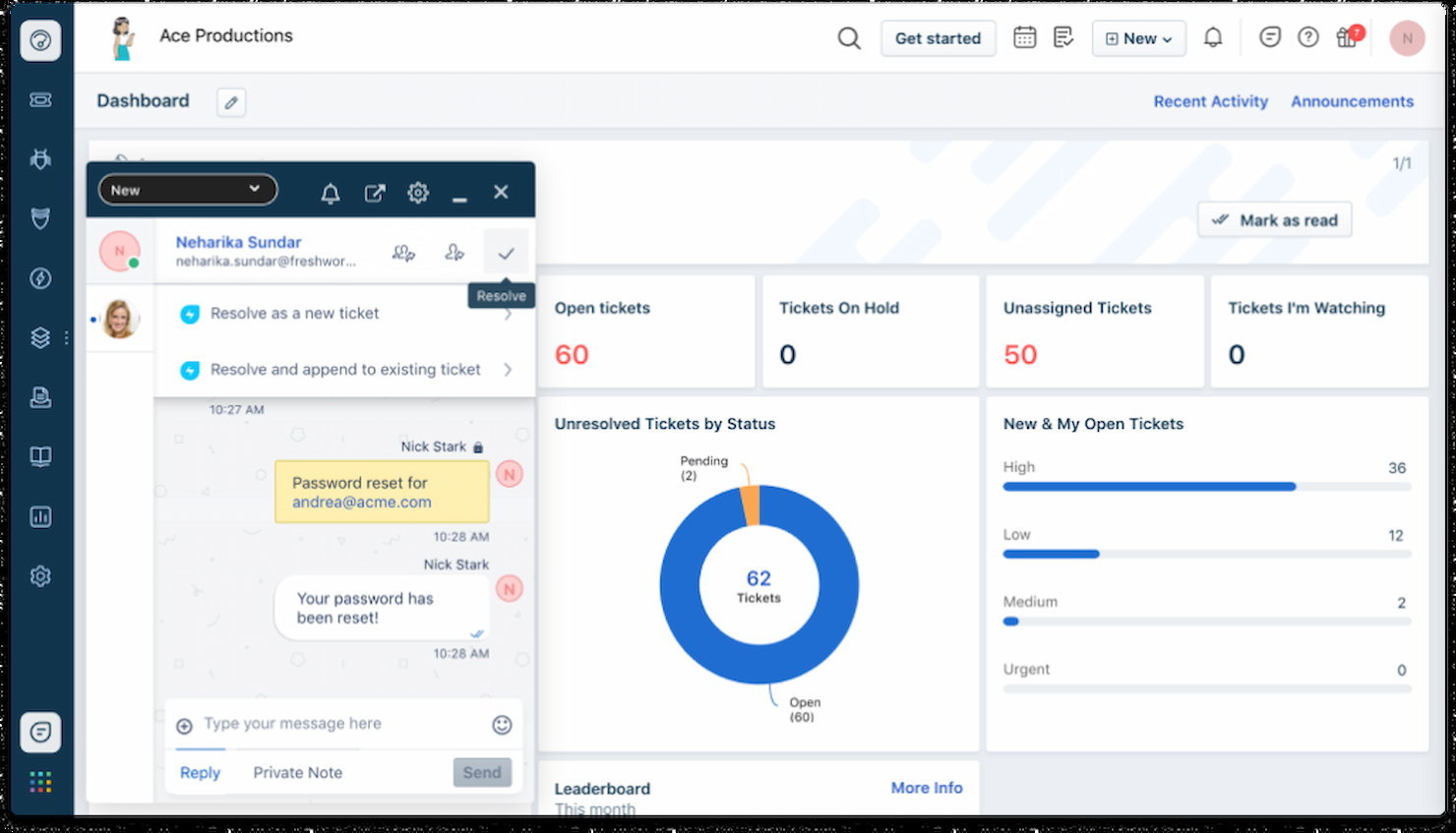 Freshservice screenshot - Gids voor CTO’s over de 25 beste software voor IT-assetbeheer