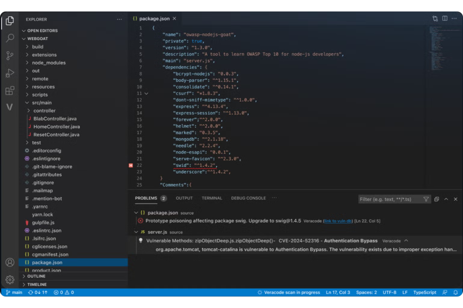 Veracode screenshot - 10 beste tools voor codekwaliteit in 2026