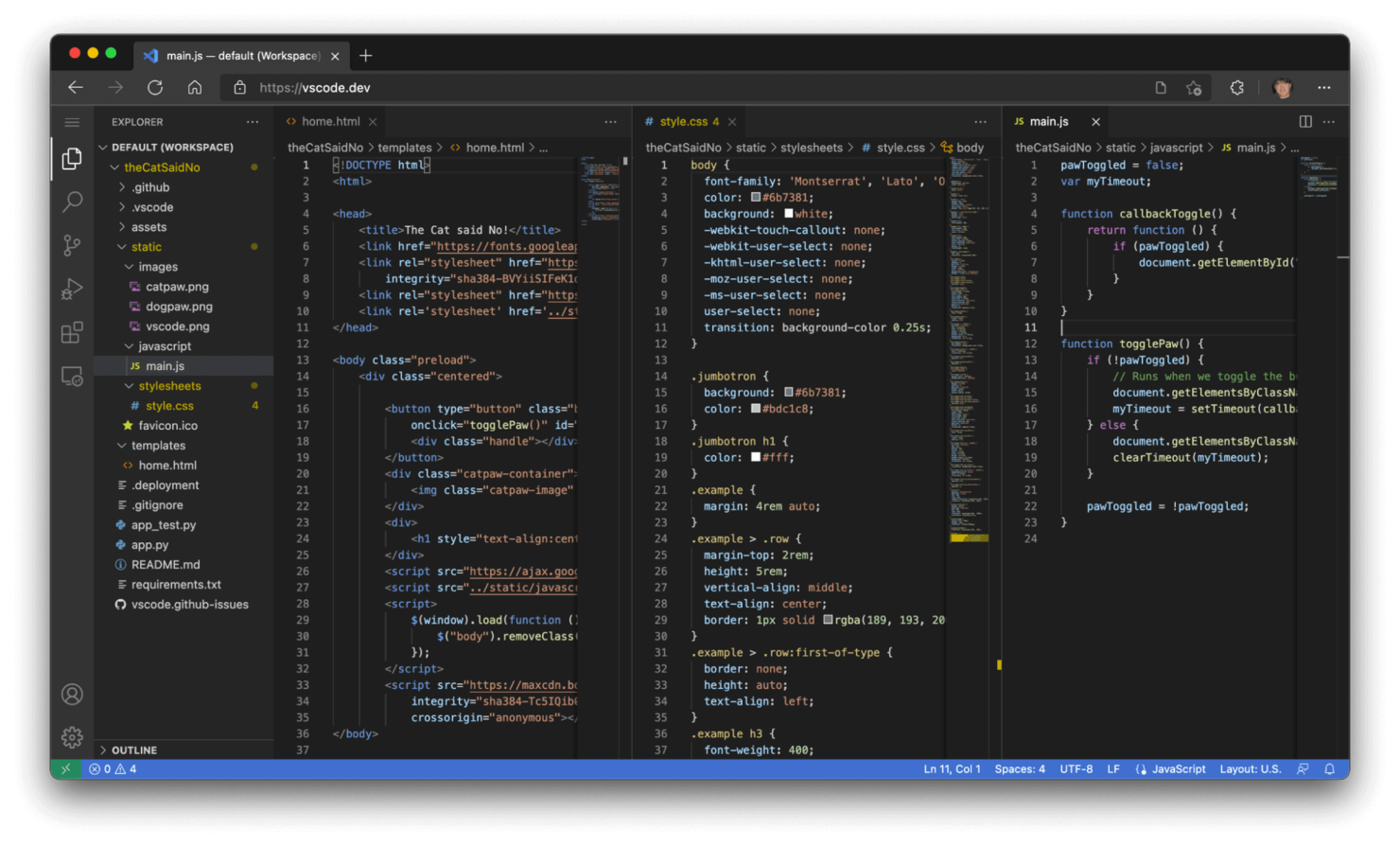 Visual Studio Code screenshot - 10 beste software voor mobiele appontwikkeling beoordeeld voor 2026