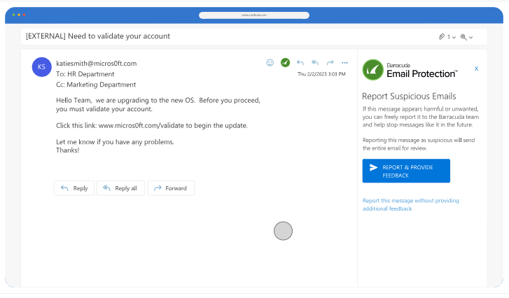 Barracuda screenshot - De 10 beste e-mailbeveiligingssoftware beoordeeld in 2026