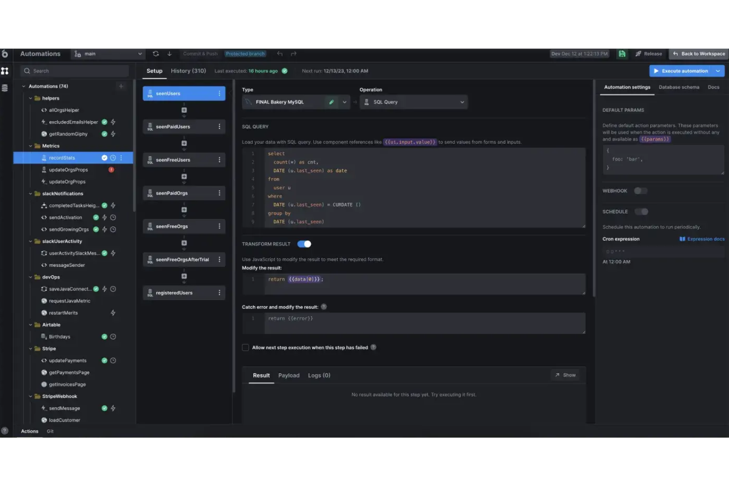 UI Bakery screenshot - 10 beste softwarekeuzes voor appontwikkeling van 2026