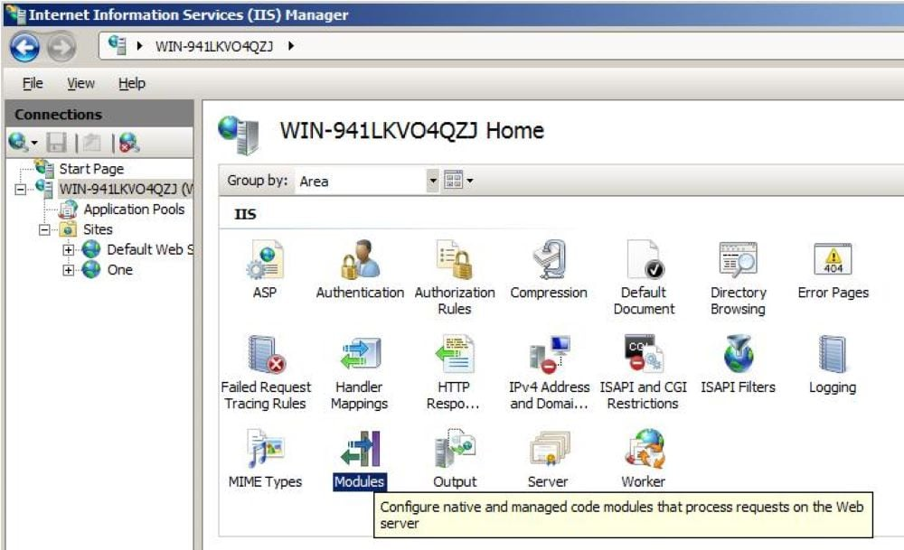 Microsoft IIS Web Server screenshot - 10 beste webserversoftwarekeuzes van 2026