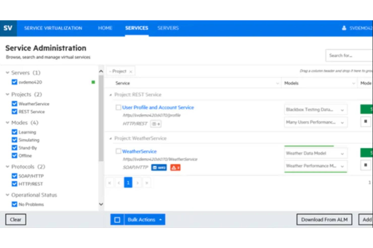 OpenText screenshot - 10 beste tools voor servicevirtualisatie in 2026