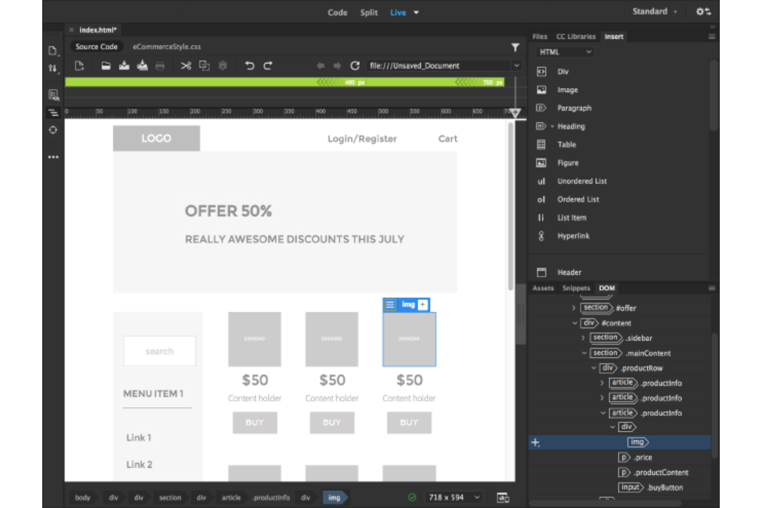 Dreamweaver screenshot - 10 beste programmeersoftware voor Windows in 2026
