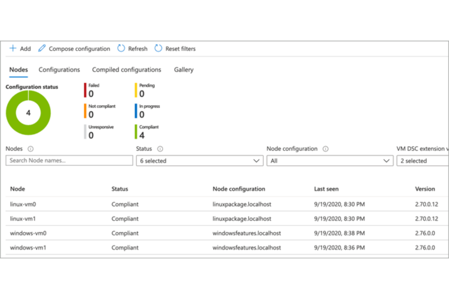Azure Automation &amp; Control screenshot - 10 beste configuratiebeheertools voor ondernemingen in 2026