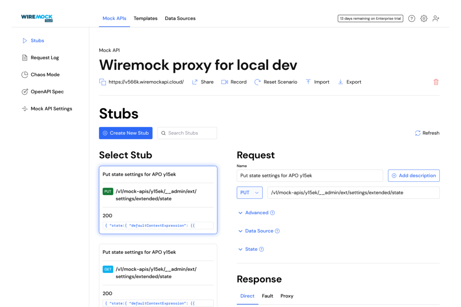 WireMock Cloud screenshot - 10 beste tools voor servicevirtualisatie in 2026