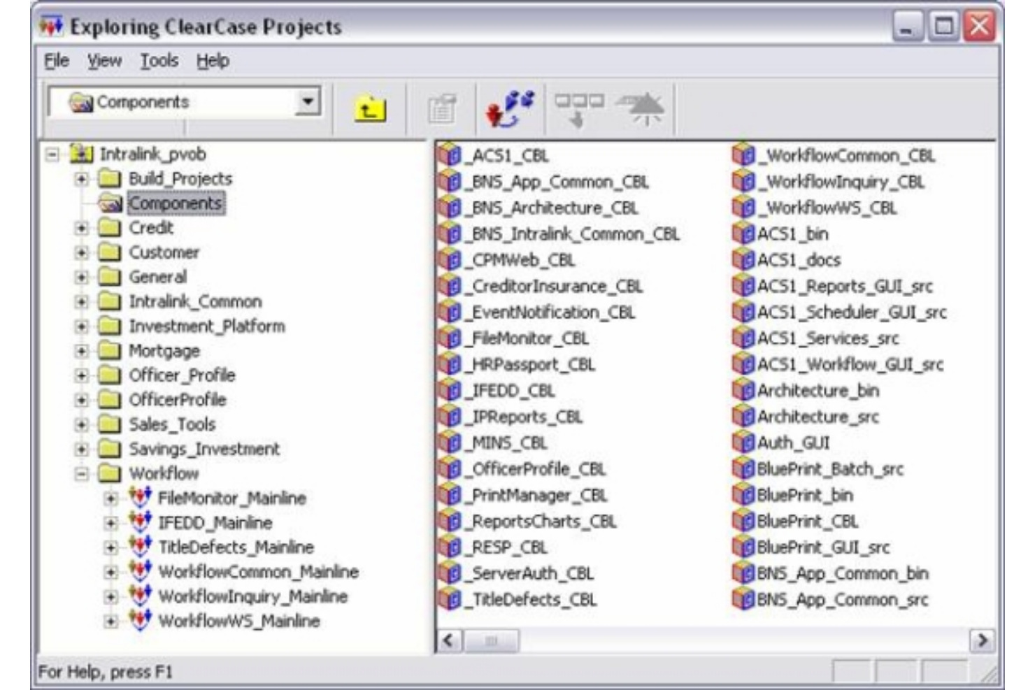 Rational ClearCase screenshot - 10 beste configuratiebeheertools voor ondernemingen in 2026