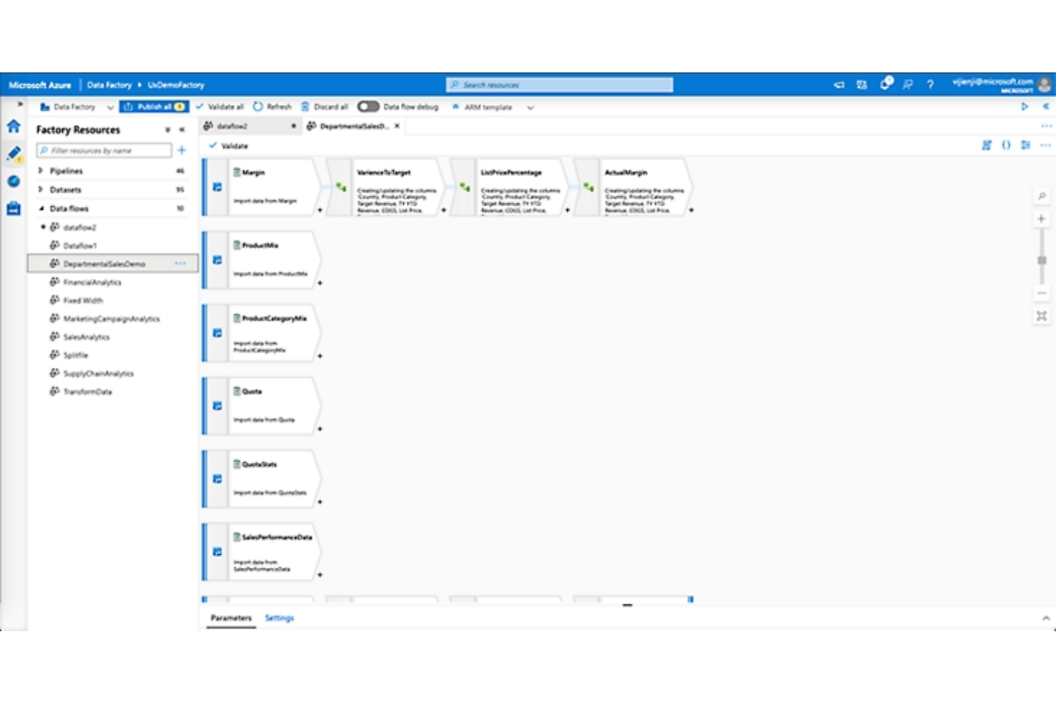 Data Factory screenshot - 10 beste tools voor databasetesten beoordeeld voor 2026