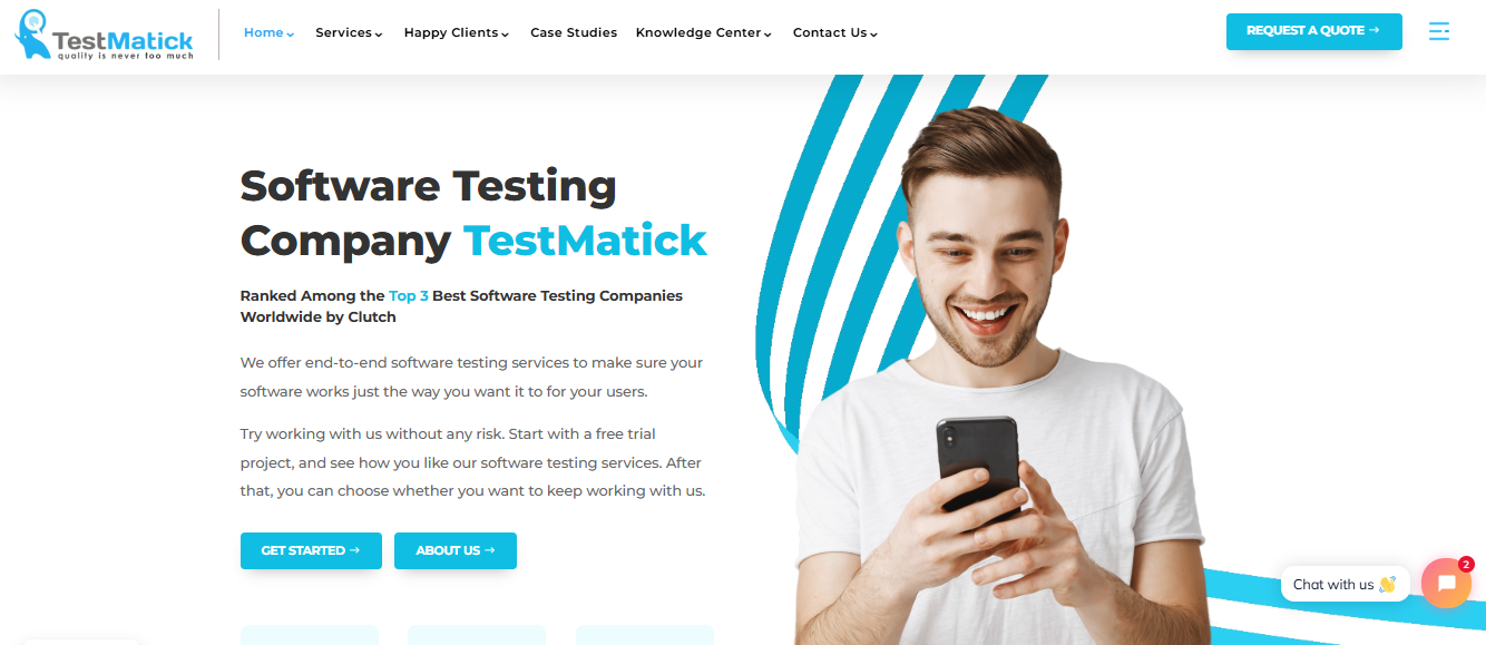 TestMatick screenshot - 10 beste diensten voor geautomatiseerd testen beoordeeld in 2026