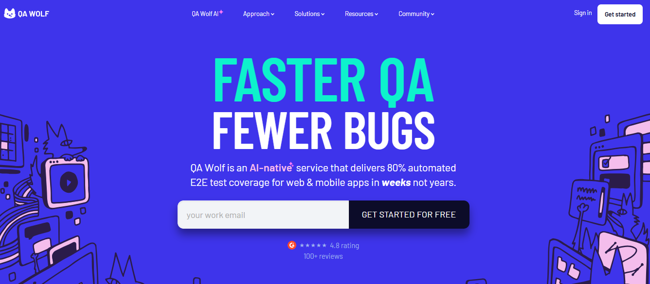 QA Wolf screenshot - 10 beste diensten voor geautomatiseerd testen beoordeeld in 2026