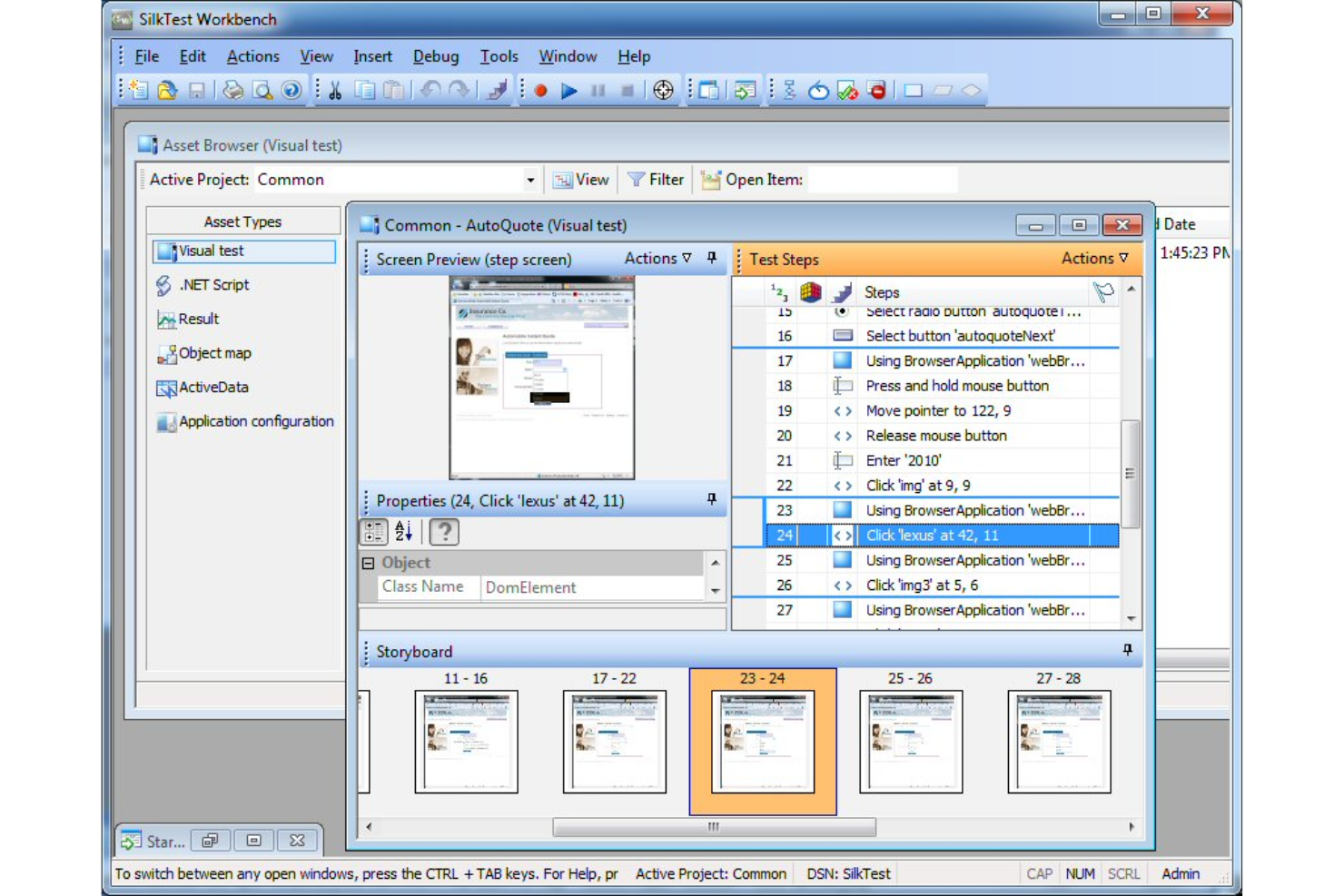 SilkTest screenshot - 10 beste hulpmiddelen voor black-box testen beoordeeld voor 2026