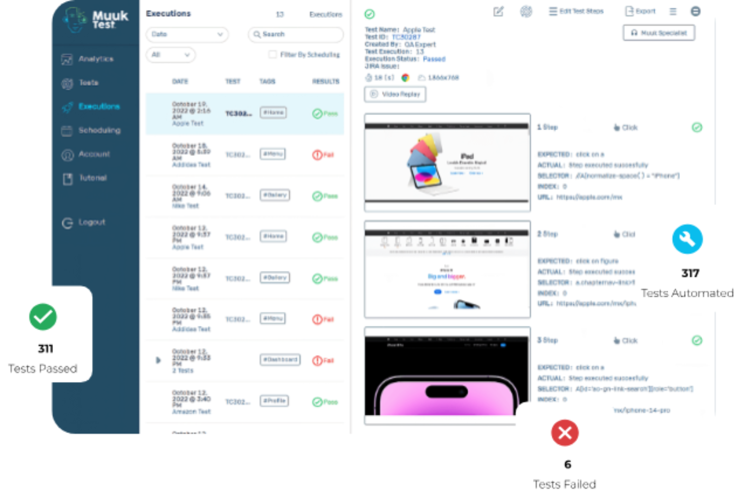 MuukTest screenshot - 10 beste diensten voor geautomatiseerd testen beoordeeld in 2026
