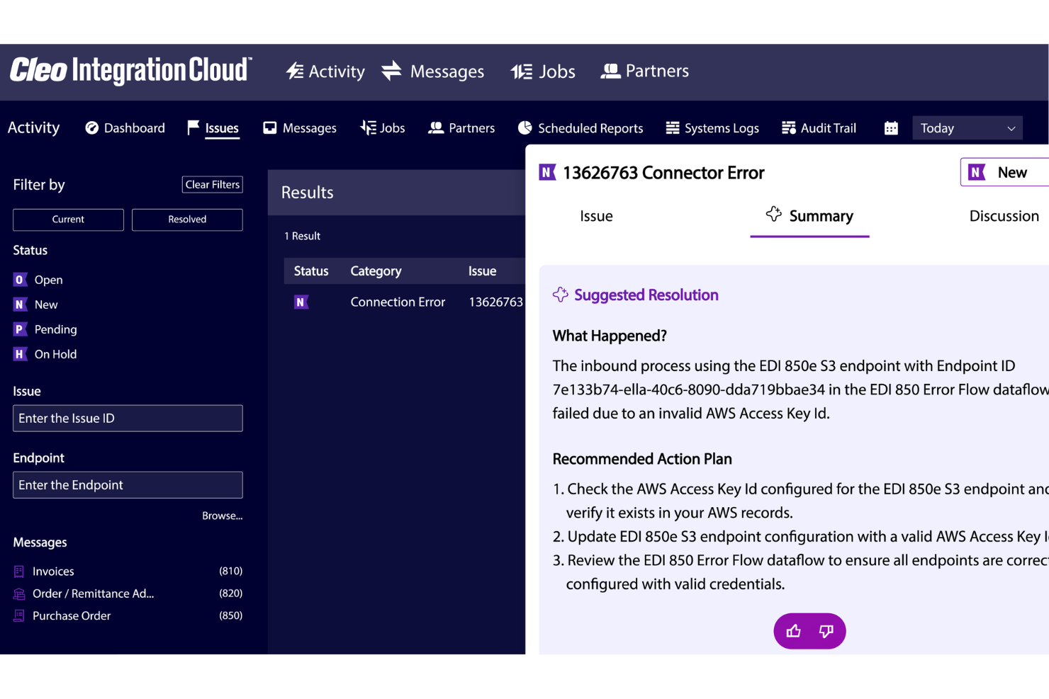 Cleo Integration Cloud screenshot - 10 beste cloudintegratieplatforms beoordeeld in 2026