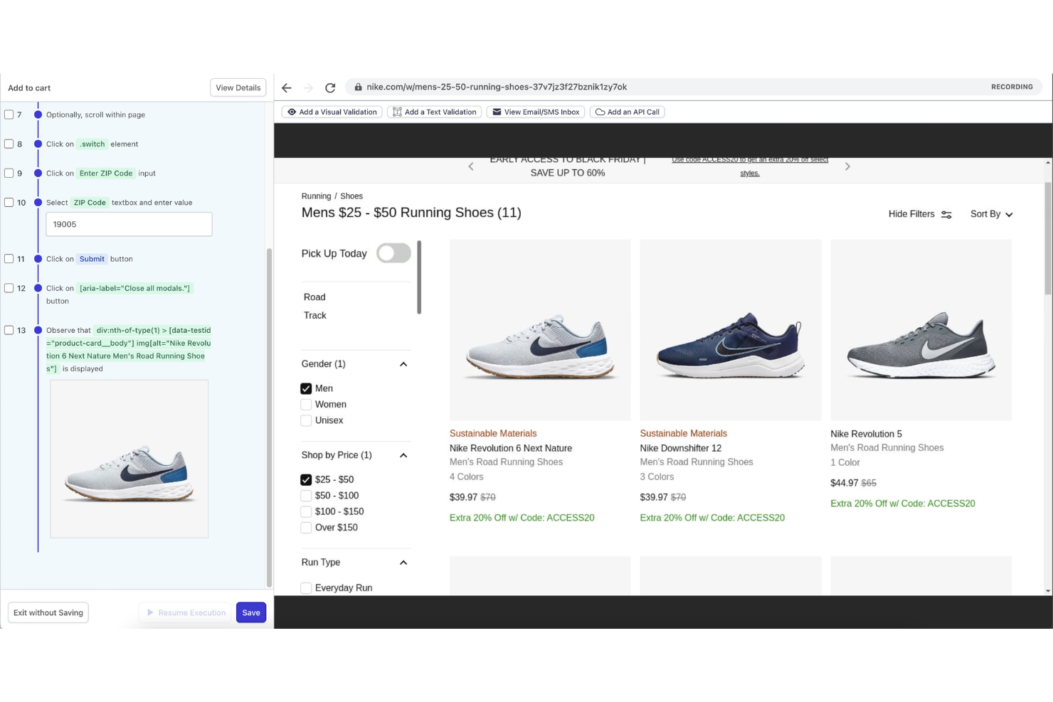 Reflect screenshot - 10 beste tools voor het testen van webapplicaties, beoordeeld voor 2026