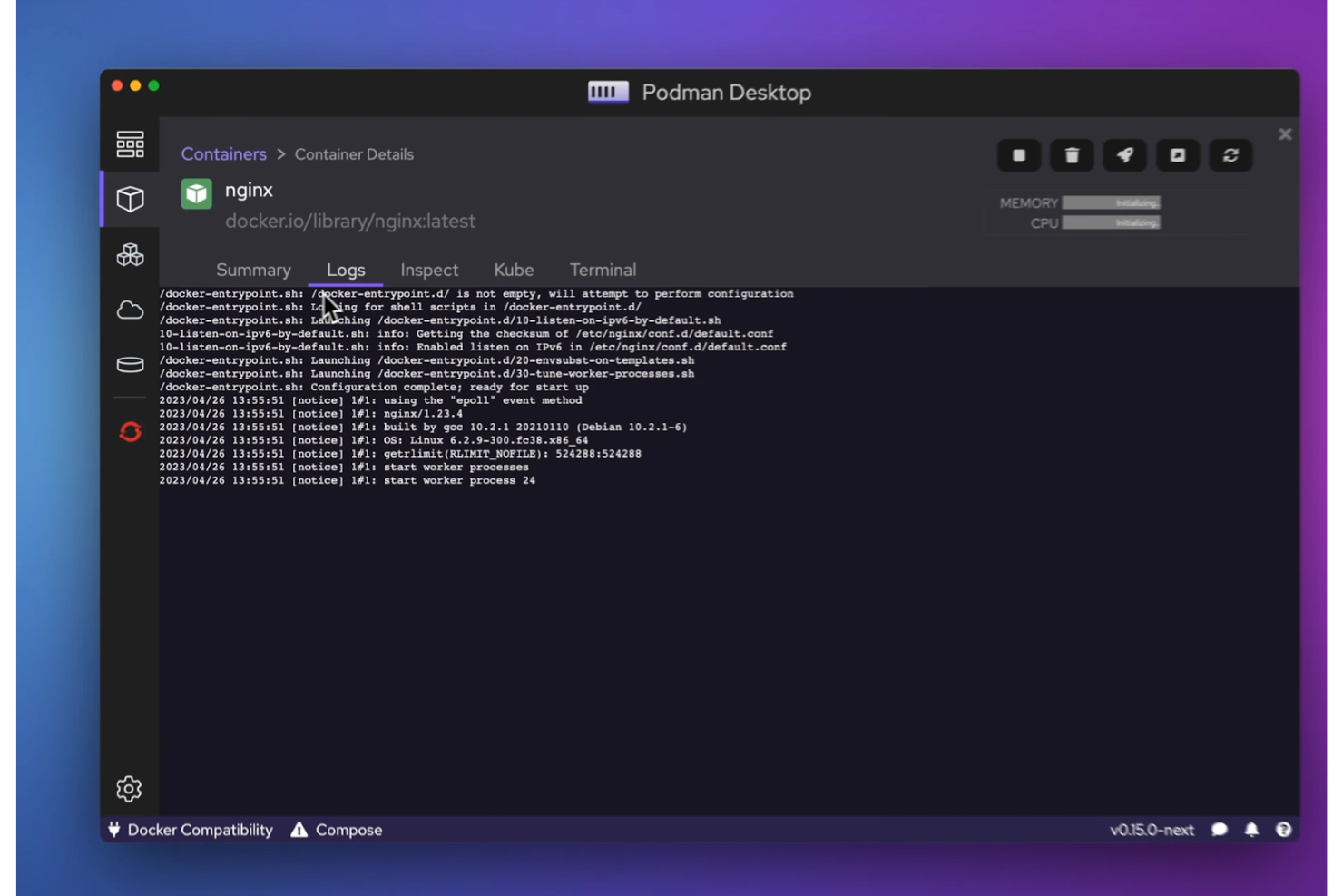 Podman screenshot - 10 beste Docker-alternatieven beoordeeld in 2026