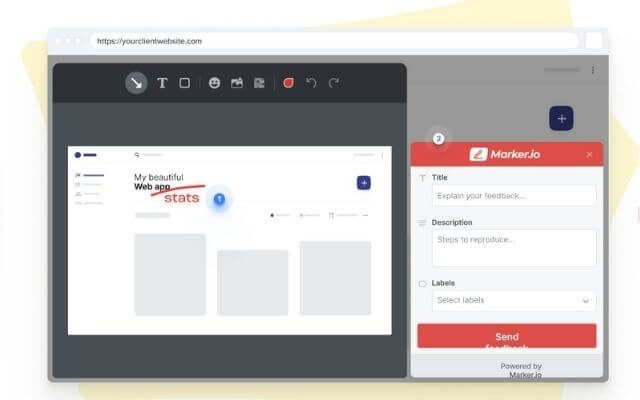 Marker.io screenshot - 10 Beste tools voor defectregistratie beoordeeld in 2026