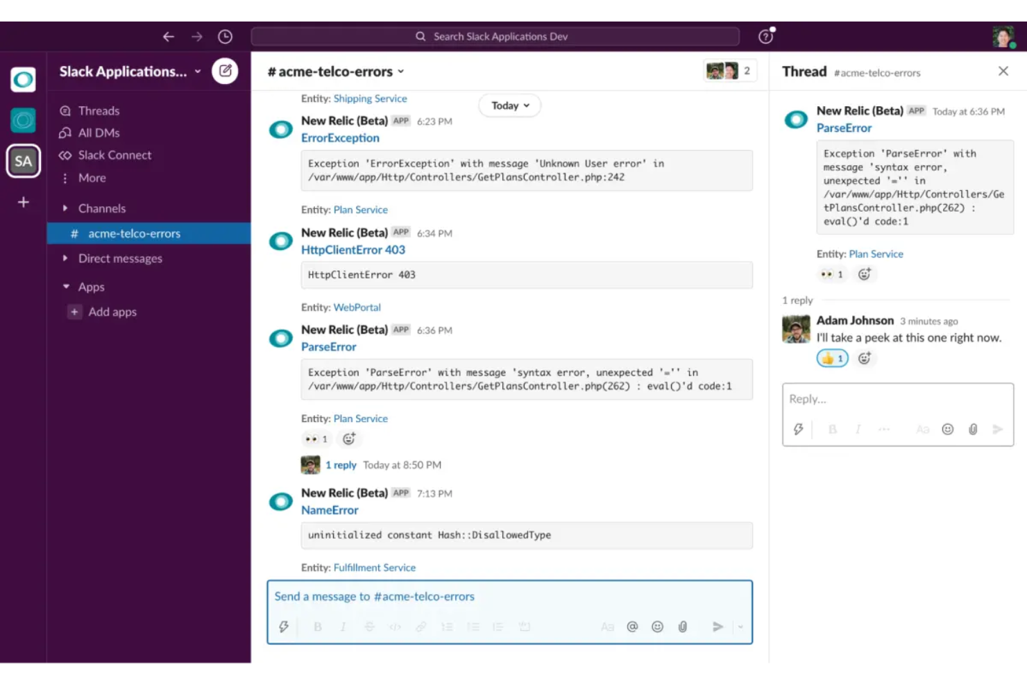 New Relic screenshot - 10 beste software voor kwaliteitsengineering van 2026