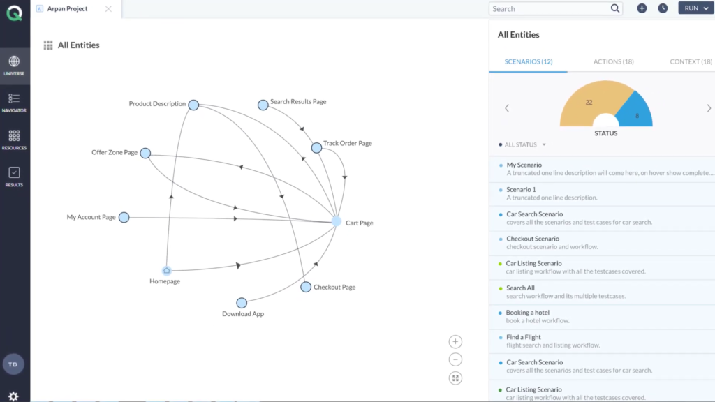 ACCELQ screenshot - 10 beste software voor prestatietests beoordeeld in 2026