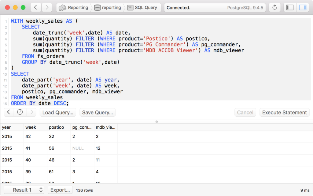 Postico screenshot - 10 beste SQL-editors beoordeeld in 2026