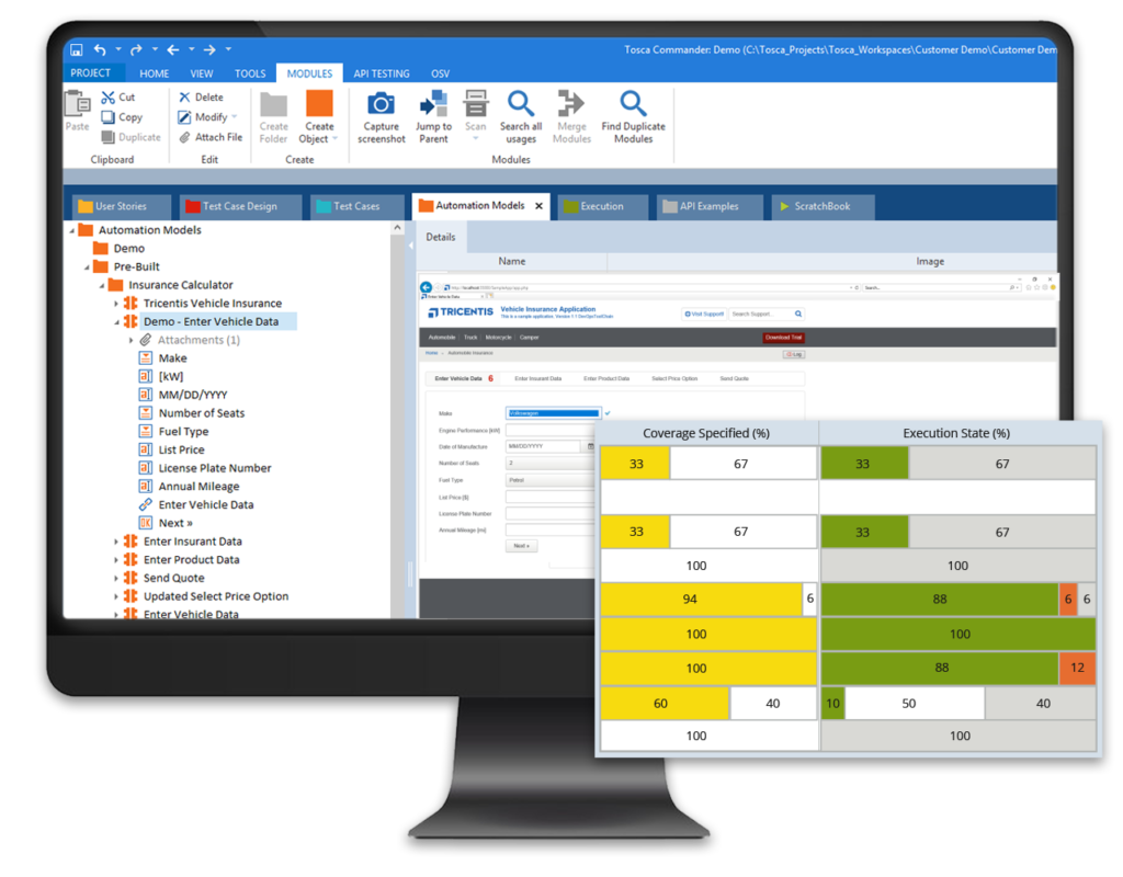 Tricentis Tosca screenshot - 10 beste software voor kwaliteitsengineering van 2026