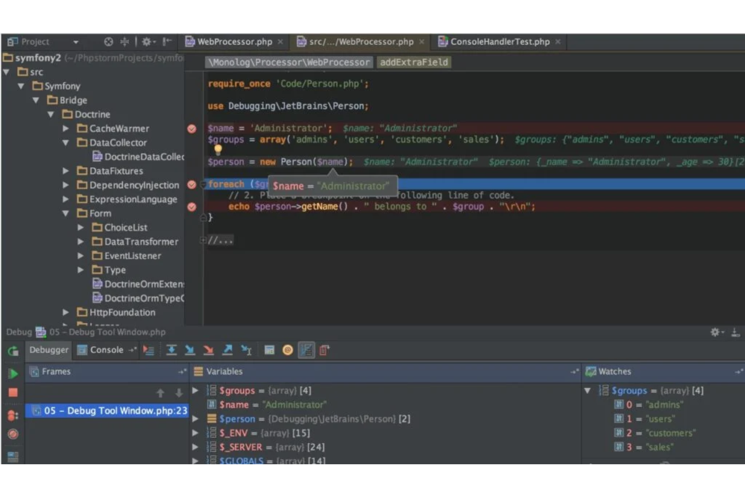 PhPStorm screenshot - 10 beste software voor broncodebeheer beoordeeld in 2026