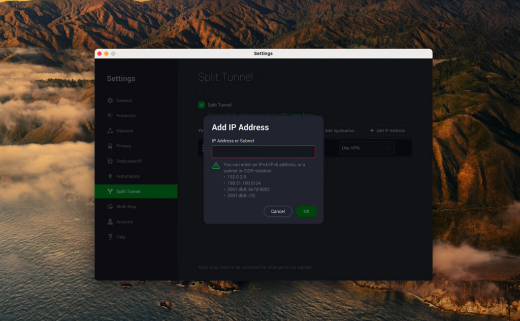 Private Internet Access (PIA) Business VPN screenshot - Gids voor 2026 over de 10 beste VPN’s voor bedrijven