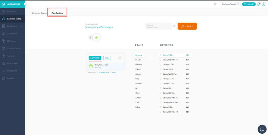 TestMu AI screenshot - De 10 beste mobiele testtools van 2026
