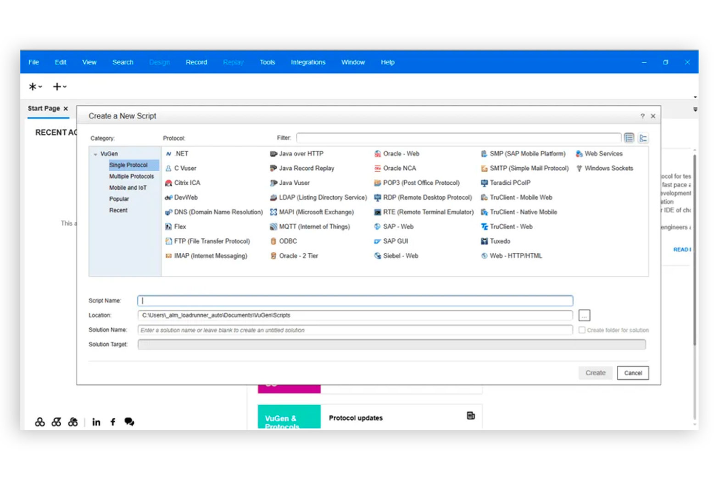 Micro Focus LoadRunner screenshot - De 10 beste tools voor belastingstests beoordeeld voor 2026