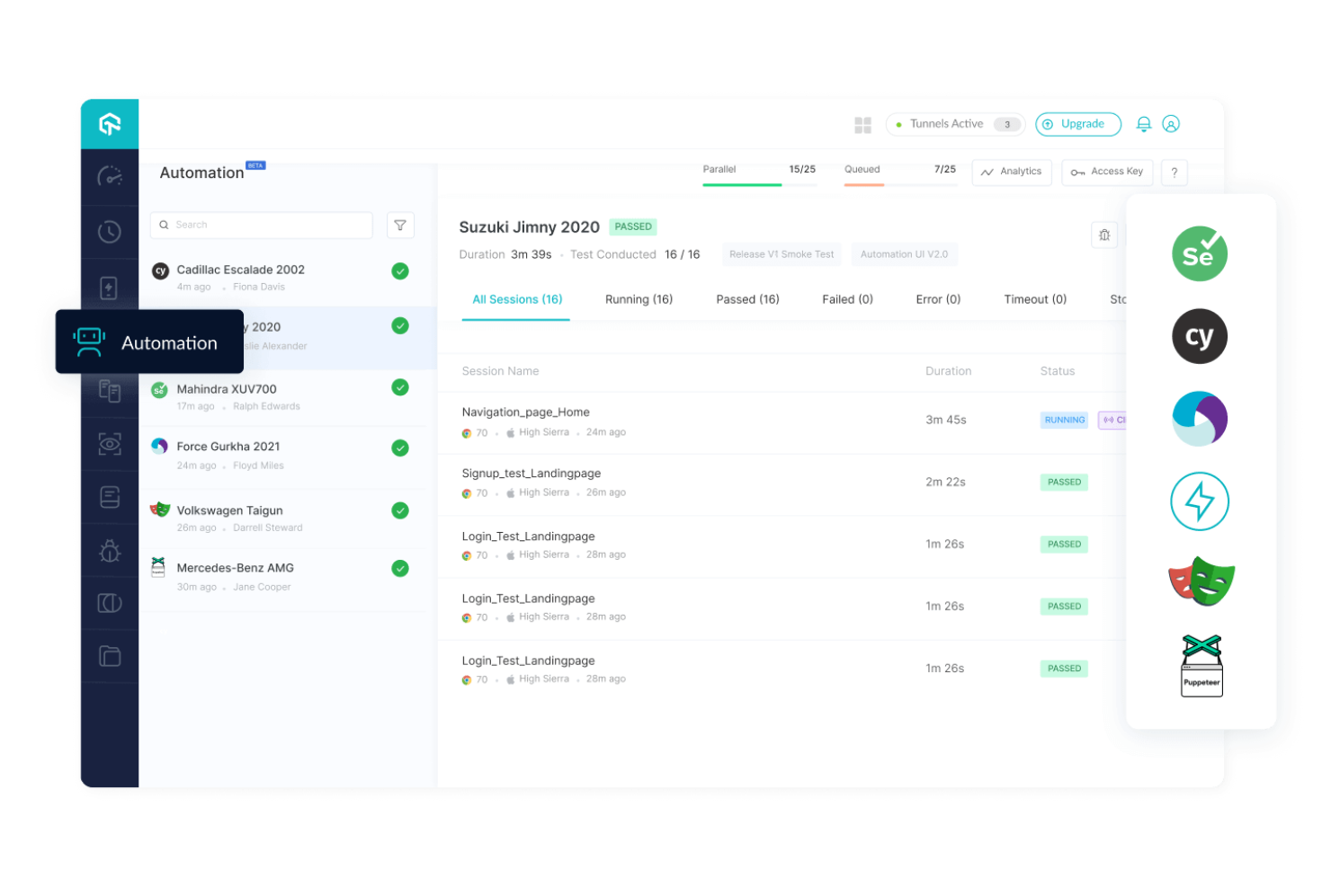 TestMu AI screenshot - 10 beste tools voor mobiel testen beoordeeld in 2026