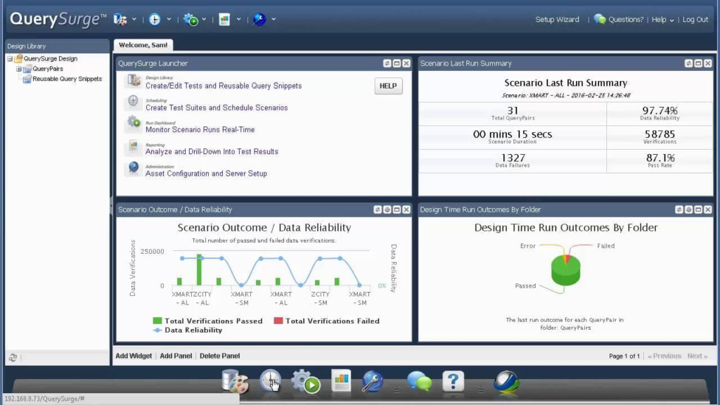 QuerySurge screenshot - 10 beste automatiseringstools voor ETL-testen beoordeeld in 2026