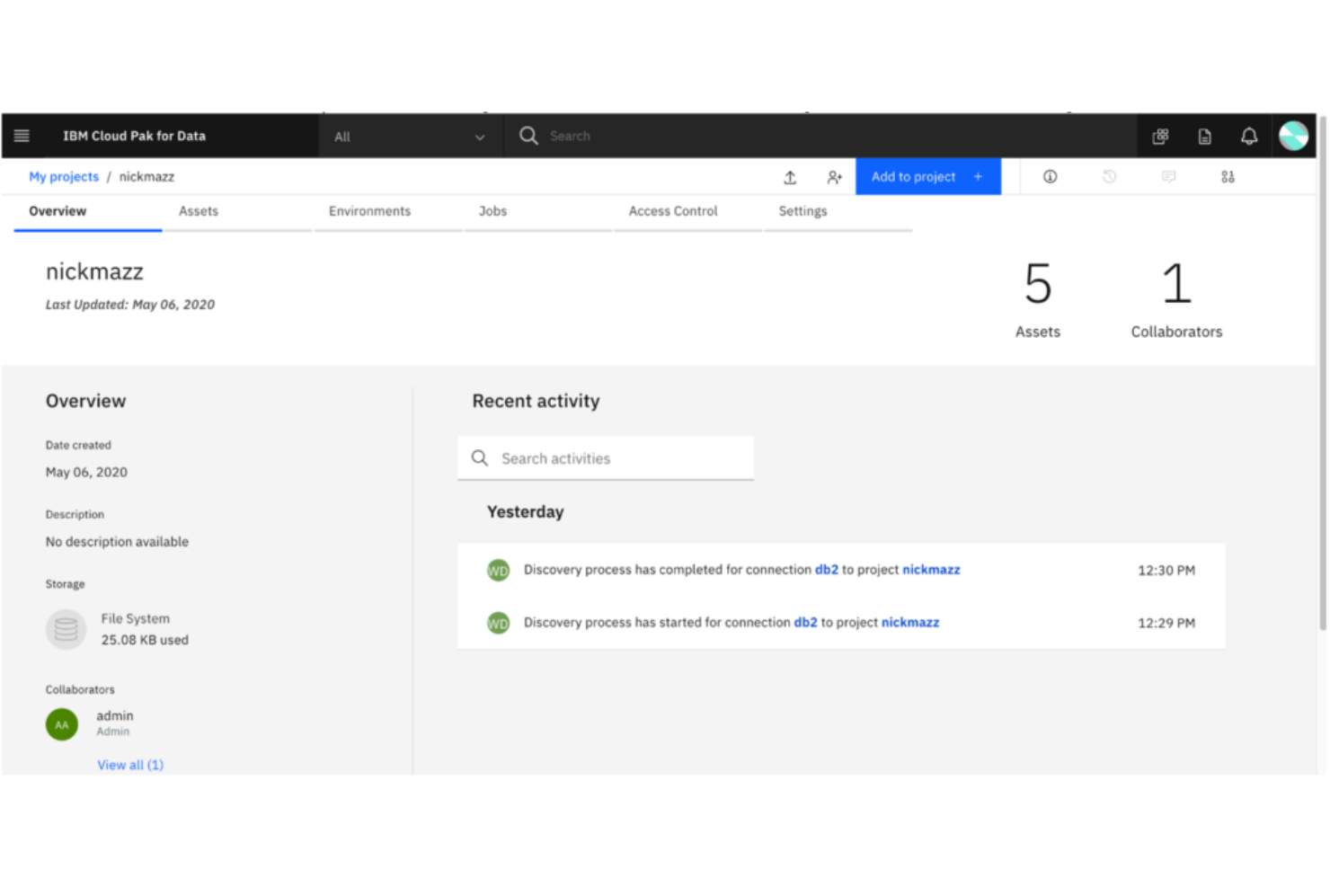IBM Cloud Pak for Data screenshot - 10 beste datafabricsoftware van 2026
