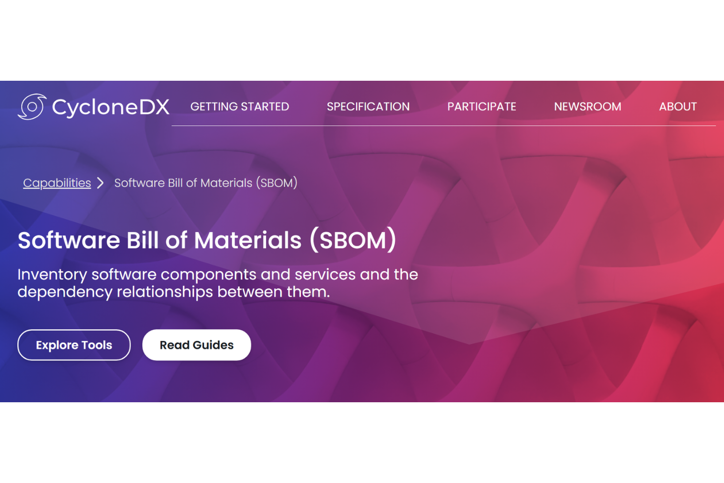 CycloneDX screenshot - 10 beste tools voor het genereren van SBOM’s in 2026