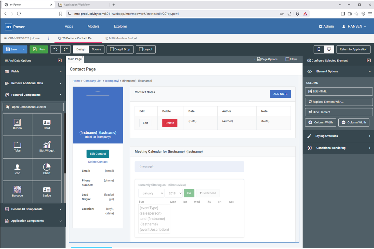 m-Power screenshot - 10 beste tools voor webontwikkeling beoordeeld voor 2026