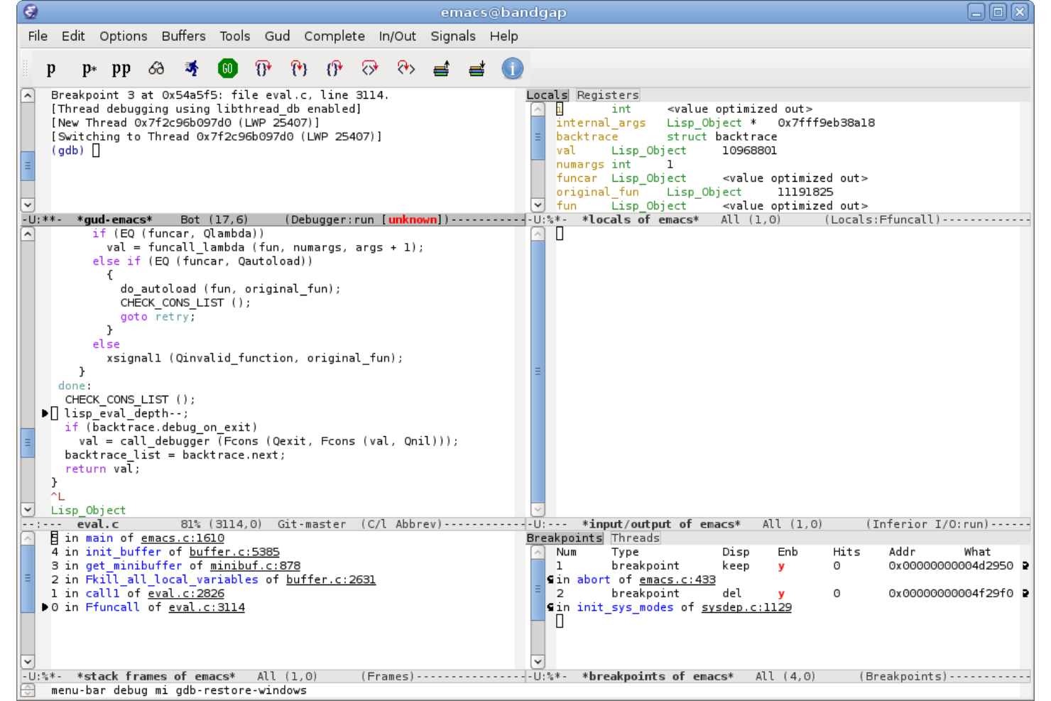 Emacs screenshot - 10 beste programmeersoftware voor Windows in 2026