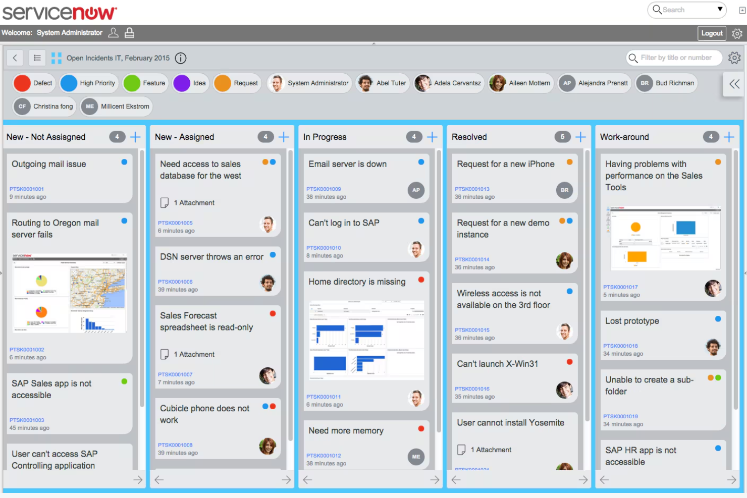 ServiceNow IT Service Management (ITSM) screenshot - 10 beste software voor servicemanagement beoordeeld in 2026