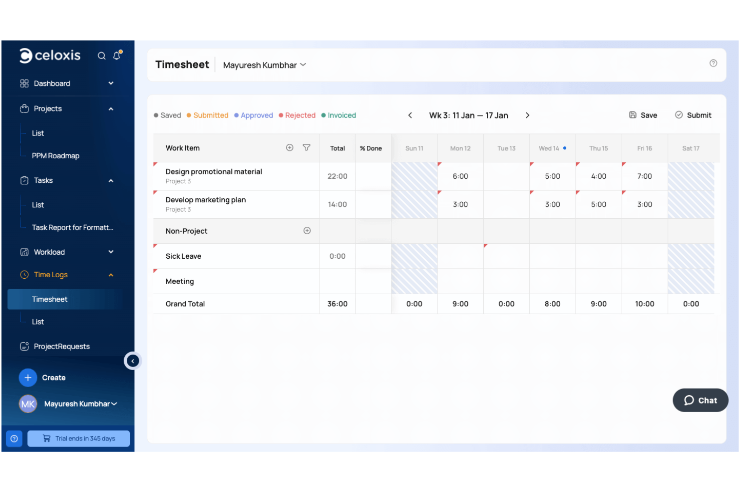 Celoxis screenshot - 10 beste alternatieven voor Smartsheet, geselecteerd voor 2026