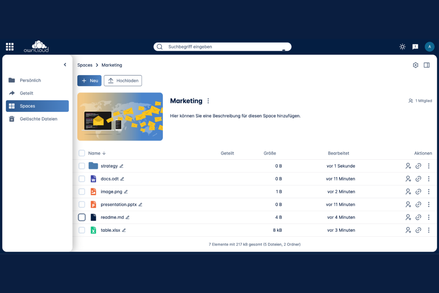 ownCloud screenshot - 10 bästa alternativen till Backblaze för molnsäkerhetskopiering 2026