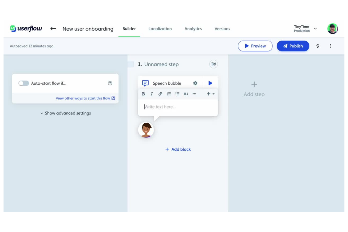 Userflow screenshot - 10 bästa plattformarna för digital användarintroduktion 2026