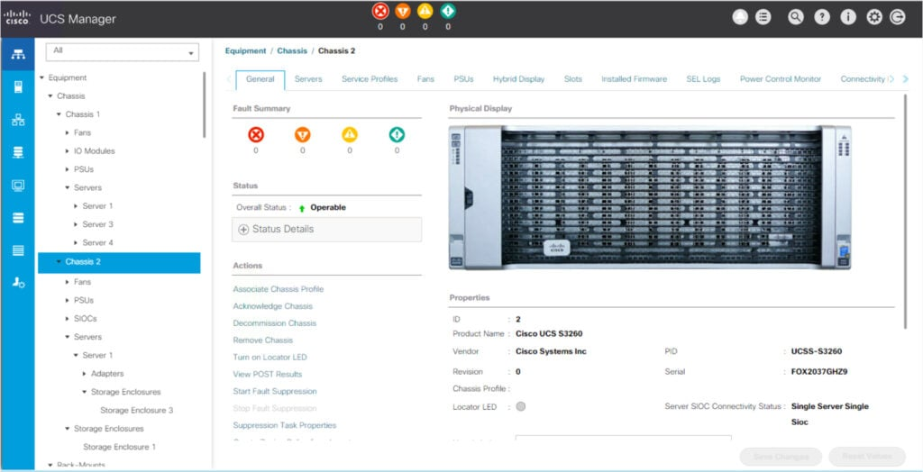 Cisco UCS Manager screenshot - 10 bästa programvarorna för lagringshantering för IT-team 2026
