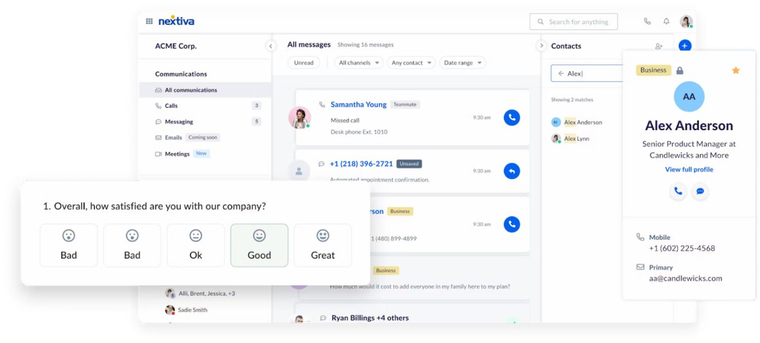 Nextiva screenshot - 10 bästa alternativen till Zendesk granskade 2026