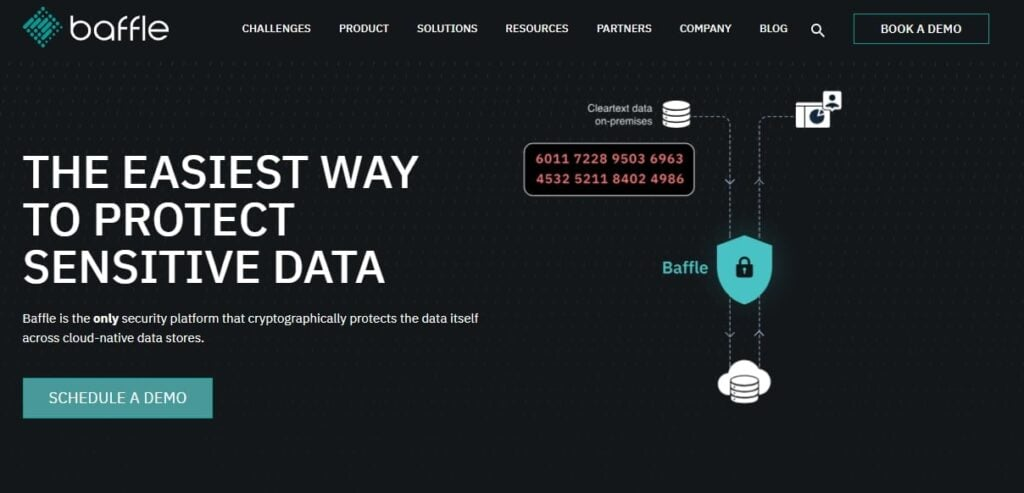 Baffle screenshot - 10 bästa programvarorna för datamaskering granskade 2026