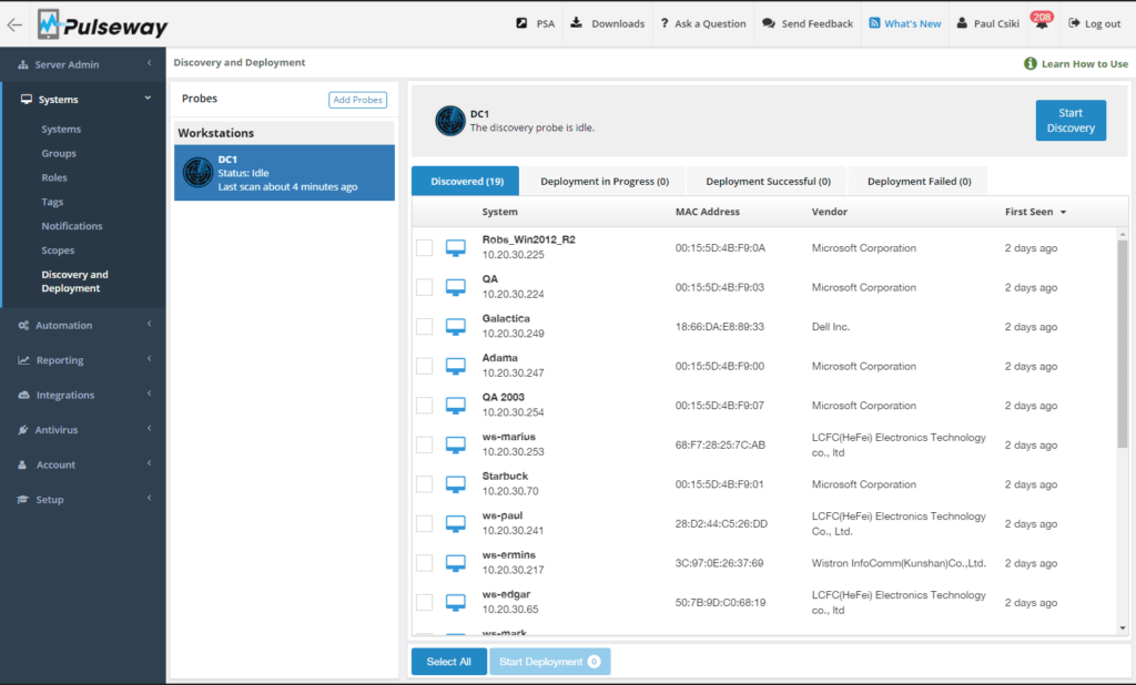 Pulseway screenshot - 10 bästa alternativen till Atera för IT-hantering 2026