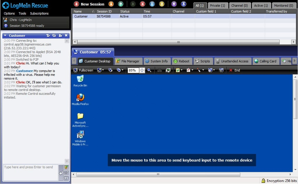 LogMeIn screenshot - 10 alternativa verktyg till ConnectWise ScreenConnect 2026