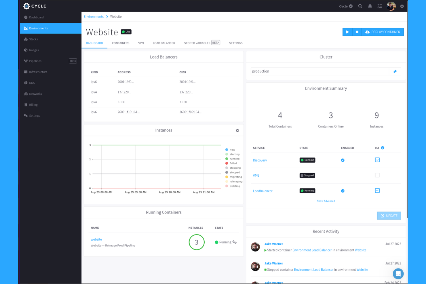Cycle screenshot - Die 10 besten Kubernetes-Alternativen im Test 2026