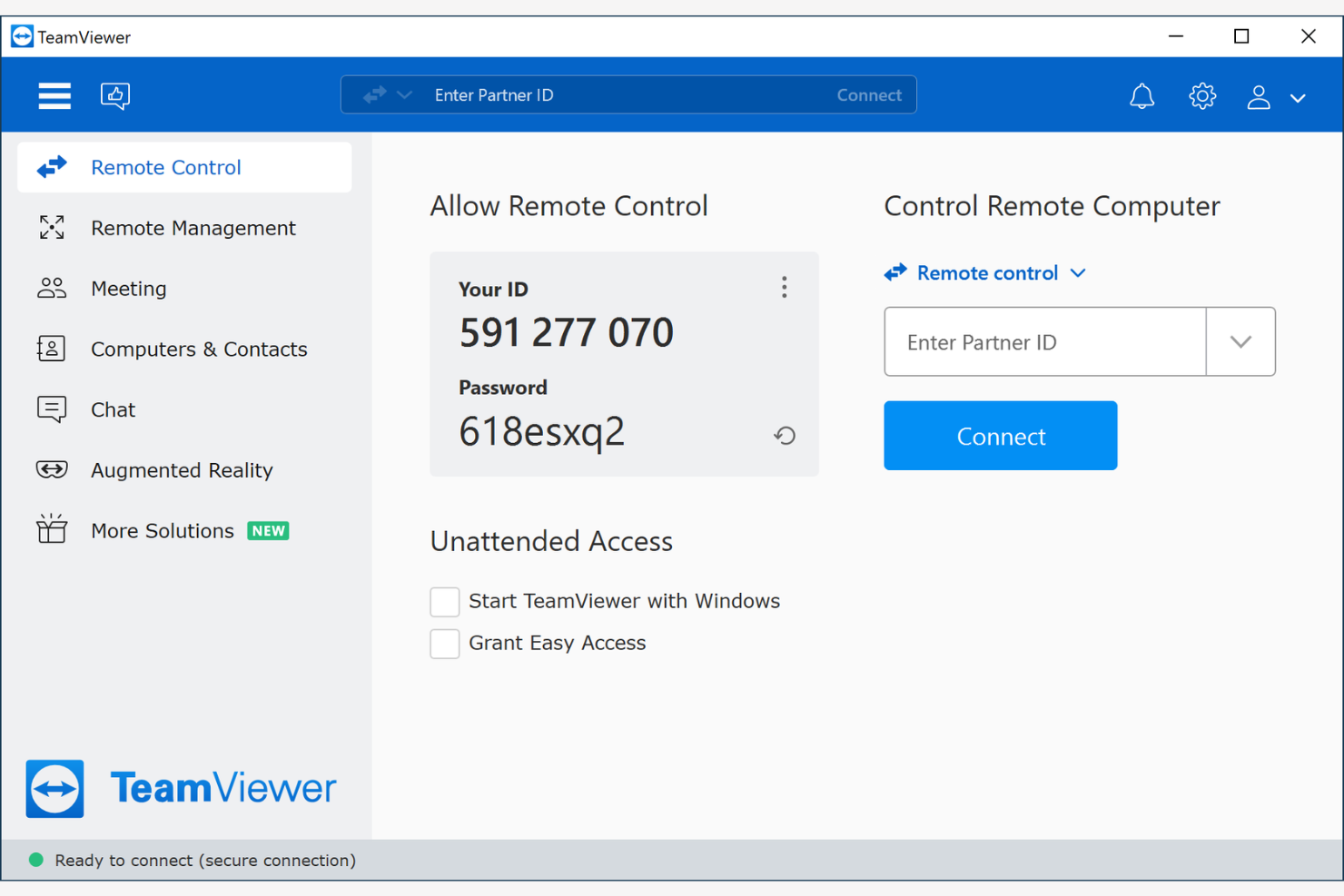 TeamViewer screenshot - 10 AnyDesk-alternatieven geselecteerd voor 2026