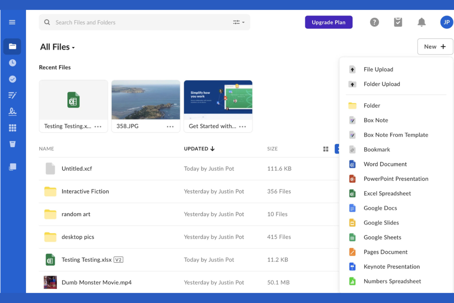 Box screenshot - 10 alternative a Backblaze selezionate per il 2026
