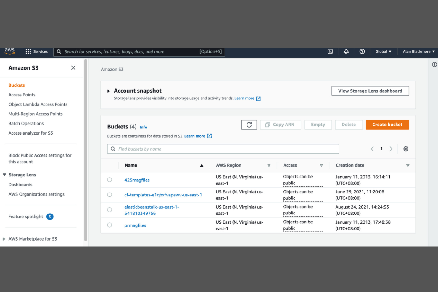 Amazon S3 screenshot - 10 Backblaze-alternatieven geselecteerd voor 2026